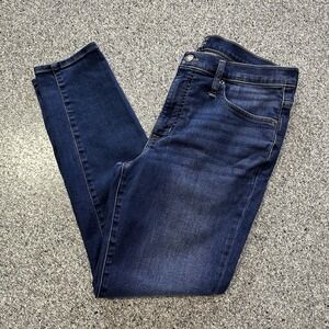 J Crew Jeans Womens 30x27 9" Mid Rise Skinny Stretch Dark Wash Denim